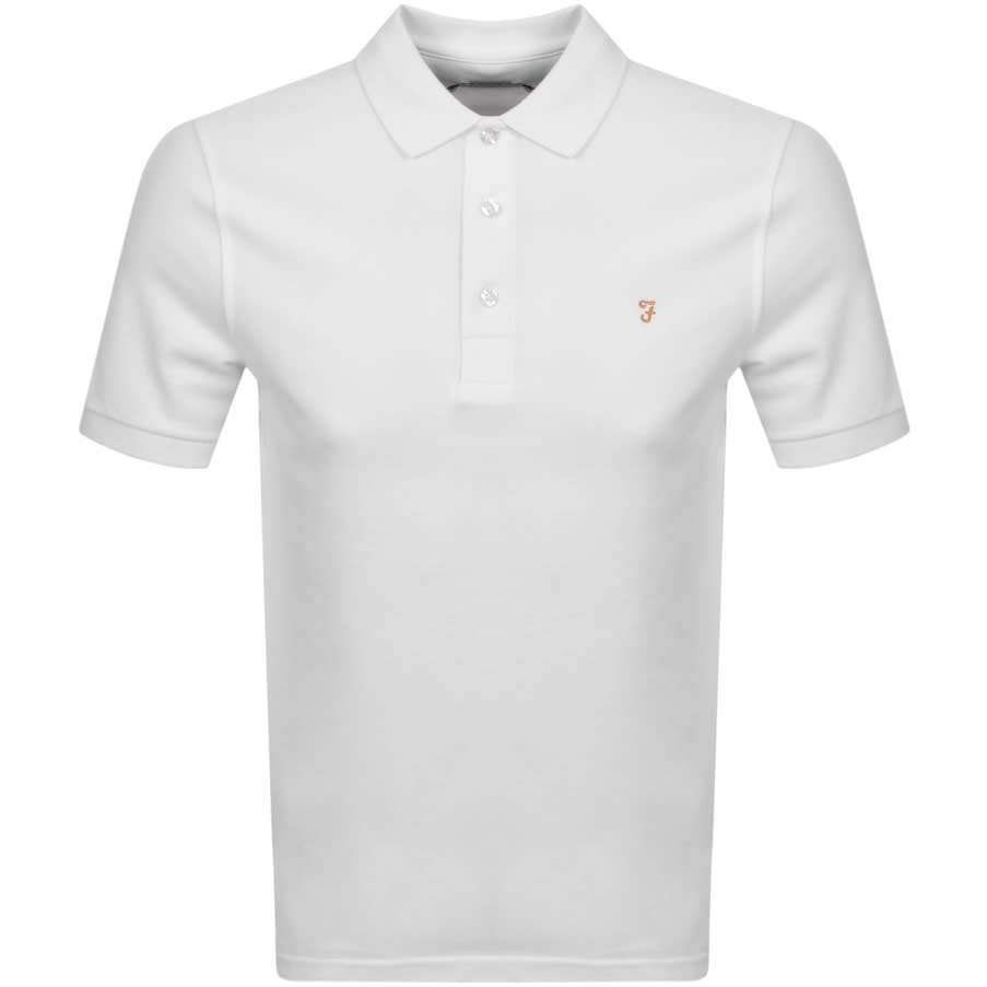 Alternative Image for ProductFarah Vintage Short Sleeve Polo T Shirt White1